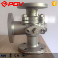 3 way flanged stainless steel ball valve dn32